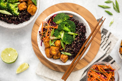 Cooked Black Rice in Bowl - Antioxidant Rich Superfood