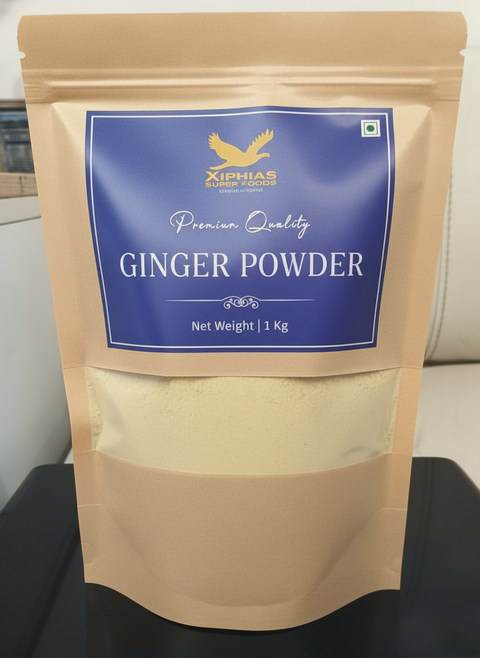 Xiphias Premium Organic Ginger Powder Front View
